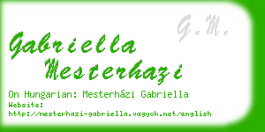 gabriella mesterhazi business card