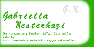 gabriella mesterhazi business card